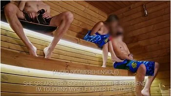 Sauna Adventure Pt1: I Show My Hard Cock To Three People In The Sauna