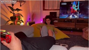Beatrice Segreti In Girl Gives Blowjob While He Plays Playstation And Gets Fucked Very Hard