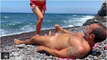 Eggs Out In You Cant Stand Here Naked! Spanish Lifeguard Gets Fucked And Squirts On My Cock