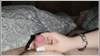 She Slap My Cock And Let Me Cum Hard With Long Nails