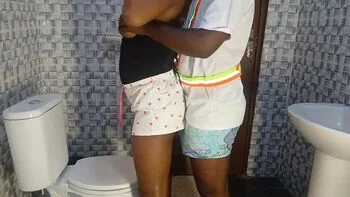 Plumber Fucks Client's 18 Year Old African Teen Stepdaughter in Bathroom