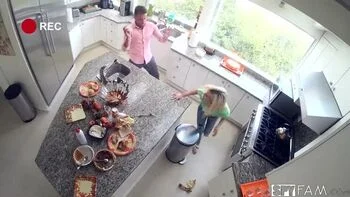 Skinny Blonde Stepsis Kiara Cole Begs For Van Wylde's Big Cock After Thanksgiving Dinner