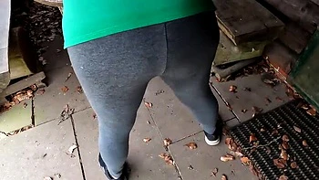 Bouncy Tits Action Spanks Ass Hard in Outdoor Hut Session