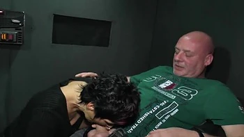 German MILF gets nasty in cabin with huge dick - Amateur cowgirl and doggy style