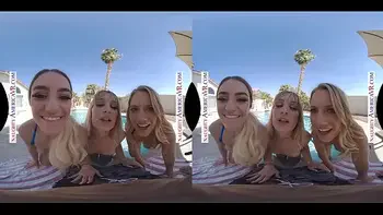 Naughty America - Candice Dare, Daisy Stone, & Kenzie Madison yearn for a foursome with you after school