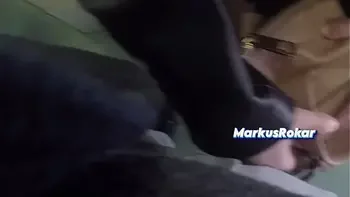 Horny Married Bulge Watcher Milf Touch my Cock at Subway!