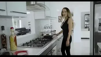 Hot mom helps condom size stepson