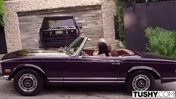 TUSHY Petite Elsa fulfills her anal threesome fantasy