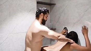 Stepsister Fuck Hard Inside Hotel Bathroom