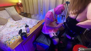 Jenna Blue Dominates Sissy Maid Tiffany with Deep Anal Strapon - Dirty Talk & Gaping Ass