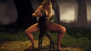 Elf Fucked Hard By Two Goblins - Forest Threesome Hentai