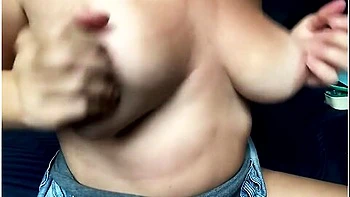 Close Up Nipples, Amateur Milf Play Her Big Natural Tits: Massage, Clamps & Slap Tit