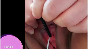 こっそりひとりえっち13 尿道オt久しふりに尿道ハイフ使ってみたこんなに太かったっけ
