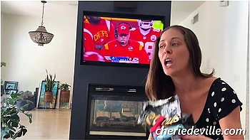 Pov: Stepmom Bounces On It During The Big Game With Cherie Deville