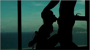 Artistic Silhouette - Tied Up Asian Teen Sucking Dick With An Ocean View - Baebi Hel