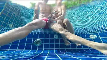 This Blonde Made Me Cum in a Public Pool!