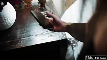 Stepdaughter is licked by busty stepmom