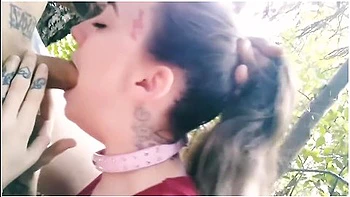 Pink Collar Sloppy Deepthroat Facefuckin