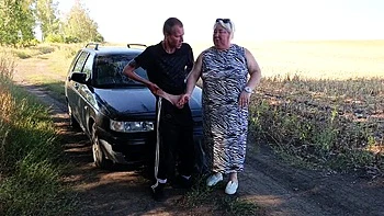 Zona901 Fucks Stepmom's Mouth in Nature - Cum Swallow Blowjob