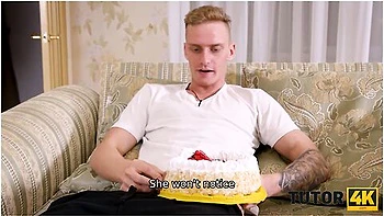 Blue Wave And Martin Spell In Guy Brings A Cake To Married Teacher And Fucks Her At Home