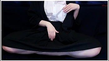 Japanese Schoolgirl Activate Herself Before Masturbation And Record It On Camera