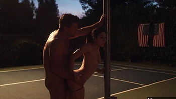 Abella Danger rides Ramon Nomar’s mighty cock like a pro on the street