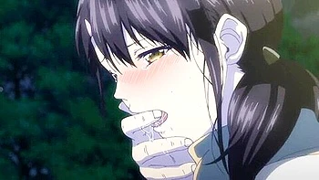 Two people of different ages have sex outdoors