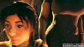 Take The Biggest Dick Ever With Car Toon, Tomb Raider And Lara Craft