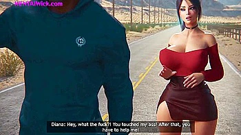 While Husband Is Fixing The Car, The Cheating Wife Is Sucking The Bbc Behind The Car - 3d Sex Anime