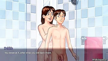 Busty Milf Jerks Her Stepson In The Shower Creampies Sex - Car Toon