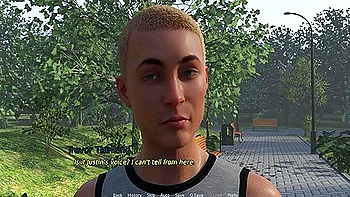 New Neighborhood #3 Violet Posed Half-naked In Front Of A Perverted Stranger