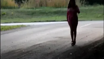 I flash my breasts in an industrial park