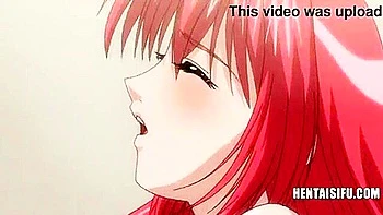 I'm squeezing her big tits and squirting milk into her.