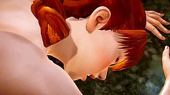 The big-breasted beauty is bent over and his fingers are inserted in and out of her throat and inserted into her pussy.