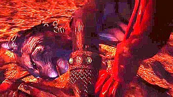 Khajiit Prostrates For Undead Use