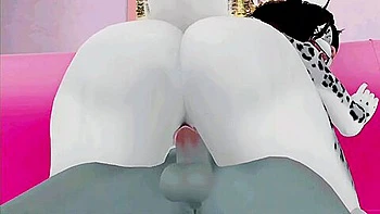 Phat Butt Snow Leopard Slut Gets Bounced! (sl)