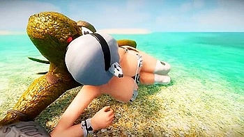 2b Vs Monster On The Beach [ssexpig]