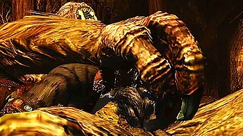 Khajiiti teen 18+ Cant Control Herself Around The Trolls Massive Throbbing Fuckpole