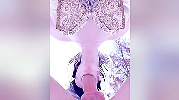 2b Hot Blowjob In Cold Nature Close Angle