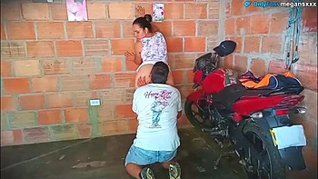 Hot Latina mechanic measures my oil and gets wild in homemade amateur sex