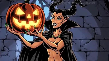 Maleficent Halloween Hentai: Magic Pumpkin MILF Fucks in 3D Cartoon