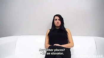 Eighteen Year Old Babe With Big Naturals Fucked During An Interview