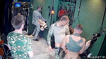 Army Guys Get Her Into A Monster Squirt