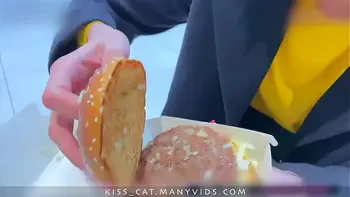 Risky Blowjob in Fitting Room for Big Mac - Public Agent PickUp & Fuck Student in Mall / Kiss Cat