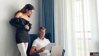 Anal Sex With Secretary In White Pantyhose - Anal Creampie