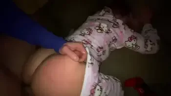 While my parents were not at home, my stepsister in pajamas lost in Mortal Kombat