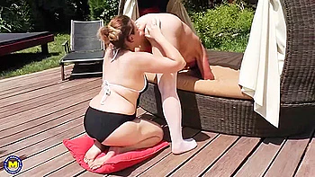 These Old Lesbians Make Out In The Sun