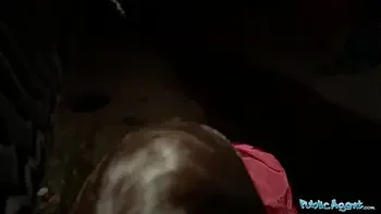 Public Agent Lenna Ross loves getting her pussy fucked hard in a tunnel