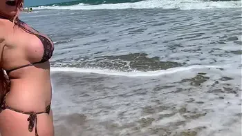 Blonde Babe Kelley Cabbana Fucking on Public beach