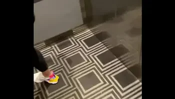 Public teasing leads to some staircase fun